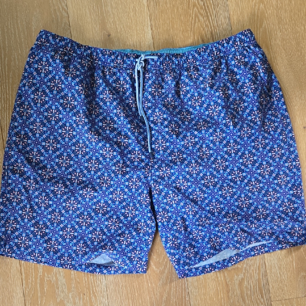 Peter Millar Blue Swim Trunks for Effortless Style